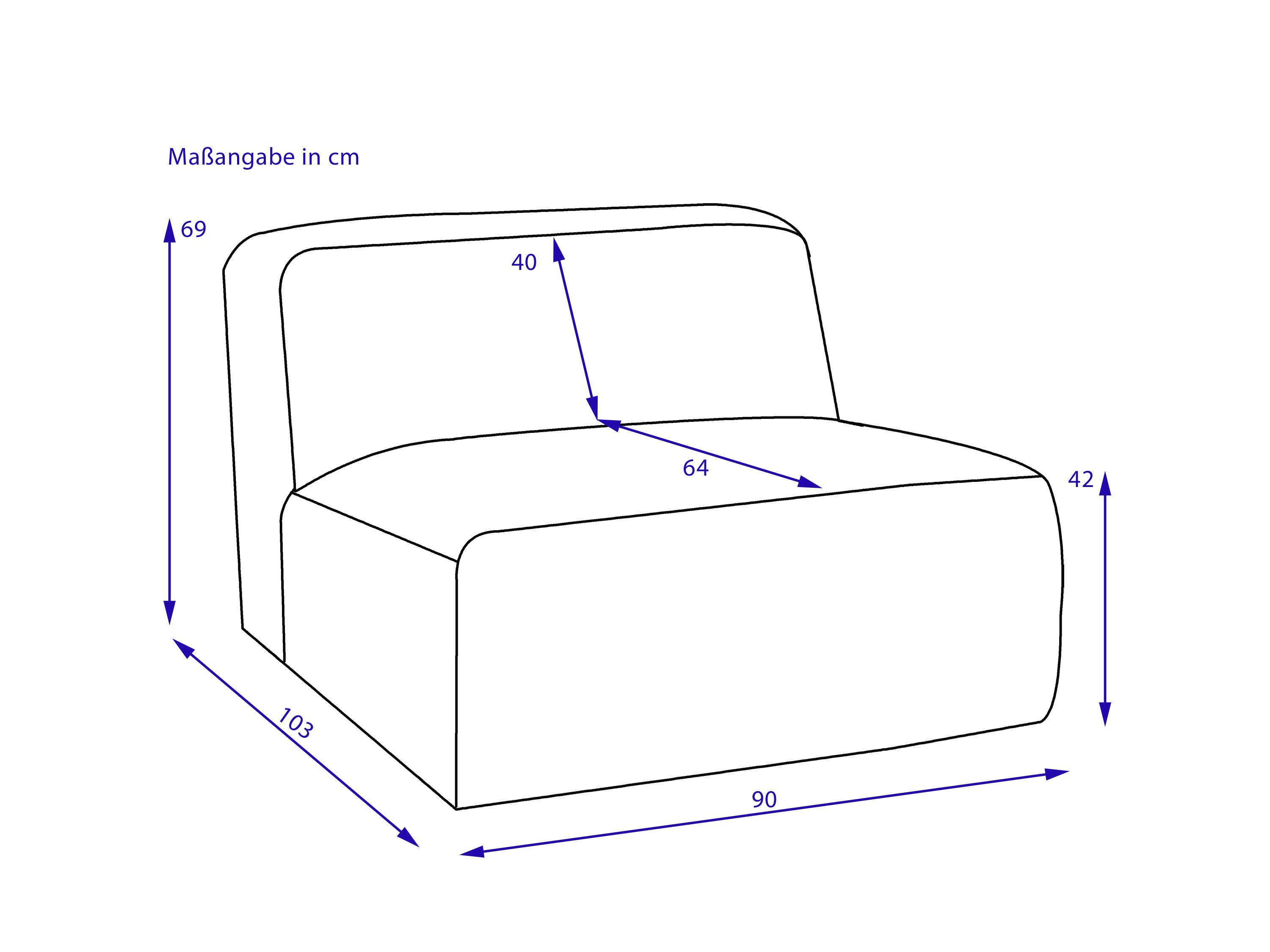 Sofaelement SANSIBAR BERGEN