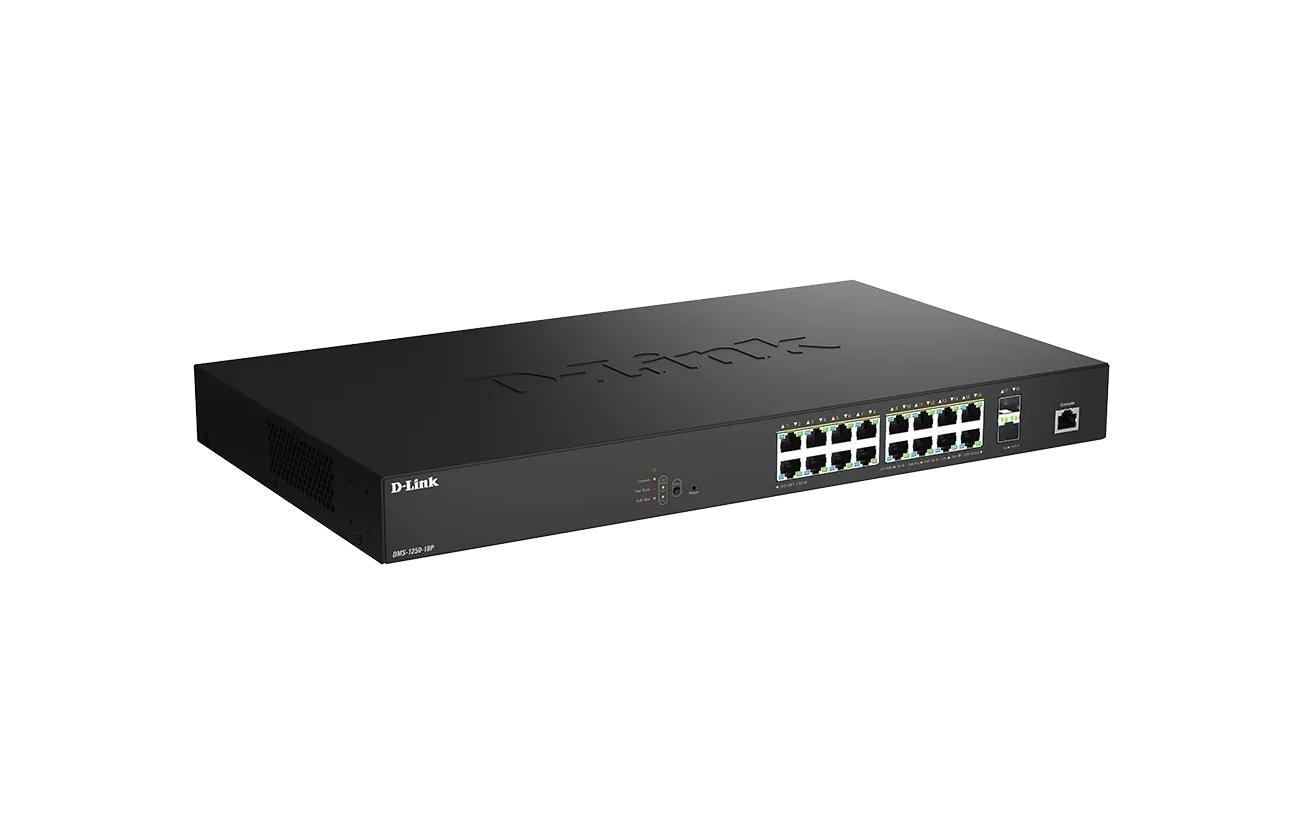 PoE++ Switch DMS-1250-18 18 Port<br>18-Port 2.5G Smart Managed PoE Switch