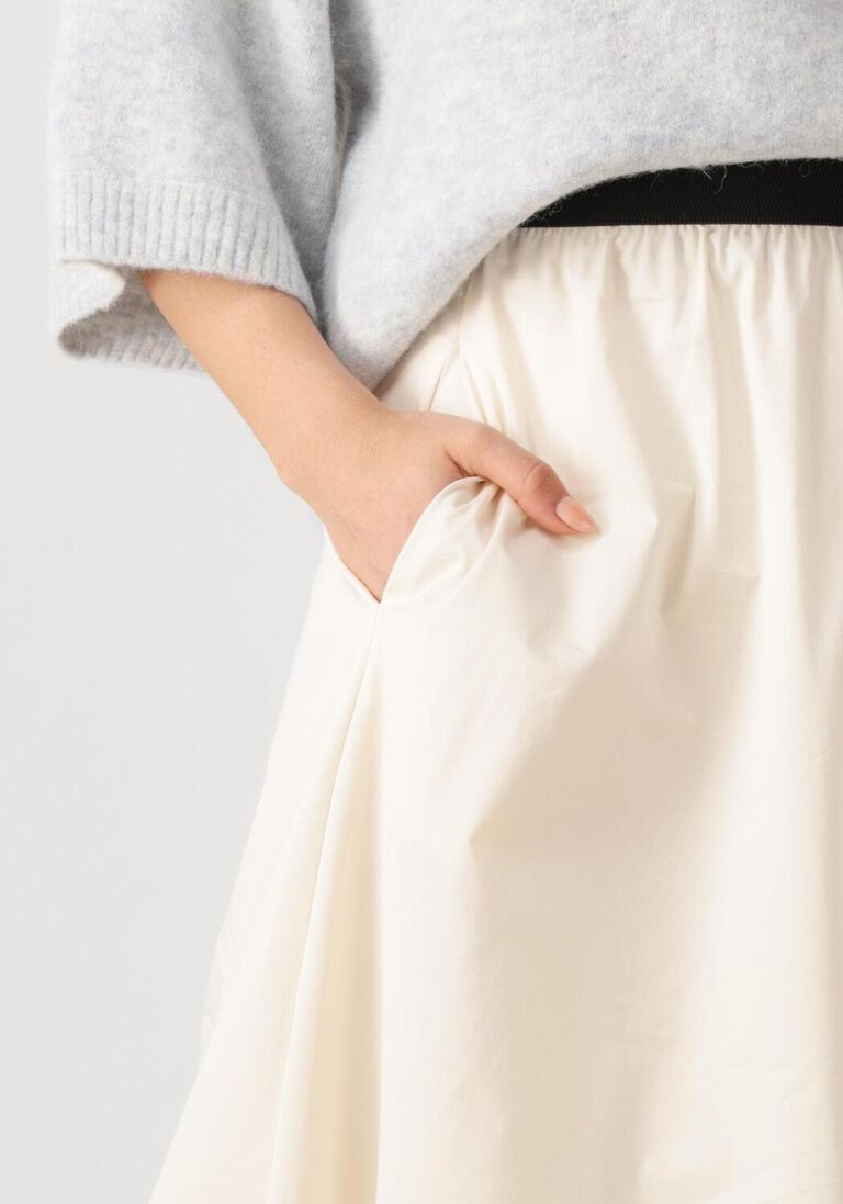 creme co'couture midirok poppycc balloon skirt