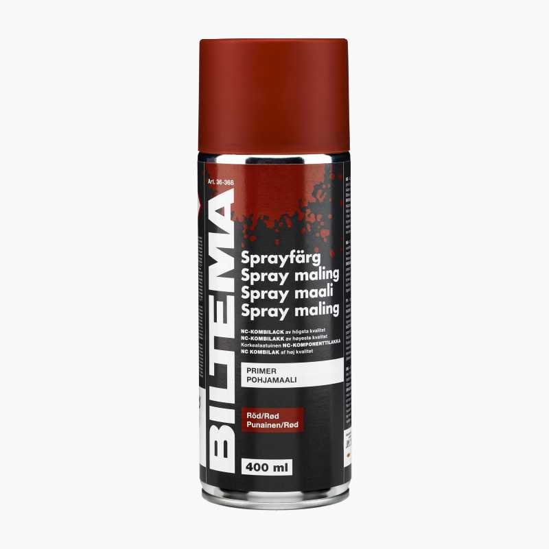 Spraymaling, primer, rød, 400 ml