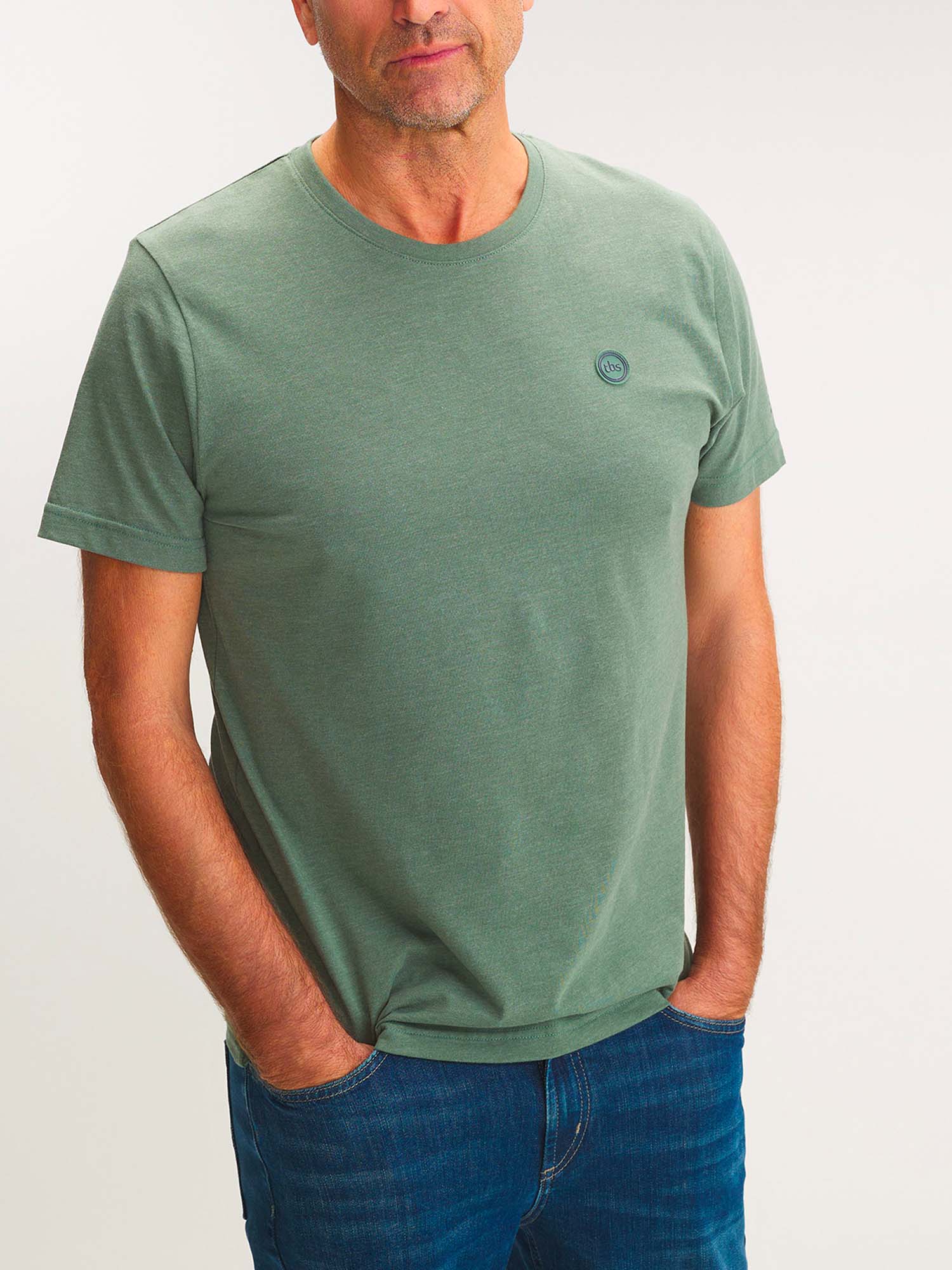 Tee Shirt Homme Manches Courtes Vert