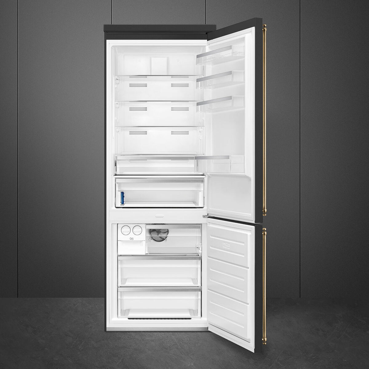 Smeg FA8005RAO6 Kombiskap høyrehengslet 70 cm, antrasitt