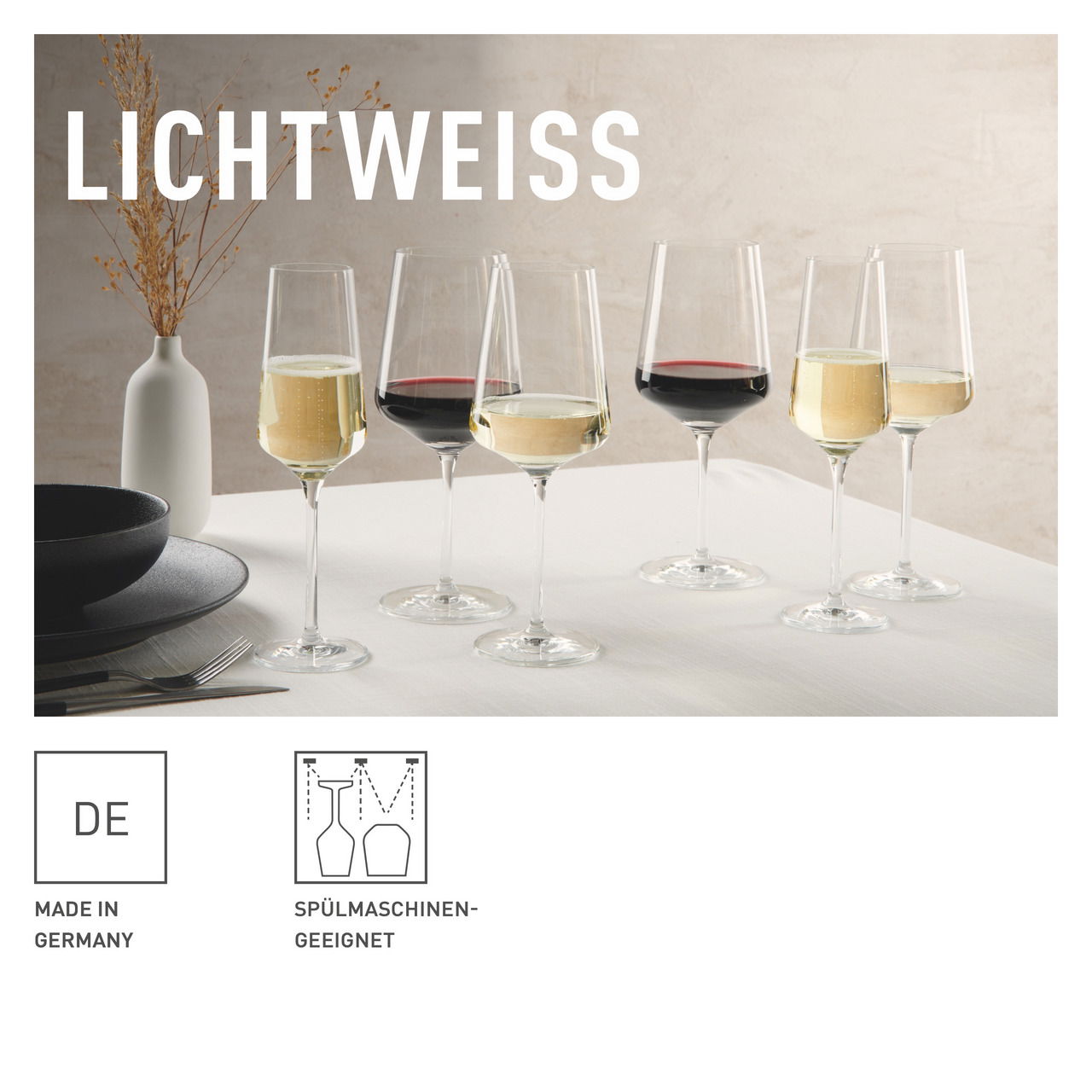 Ritzenhoff Kelchglasset 18-tlg. LICHTWEISS