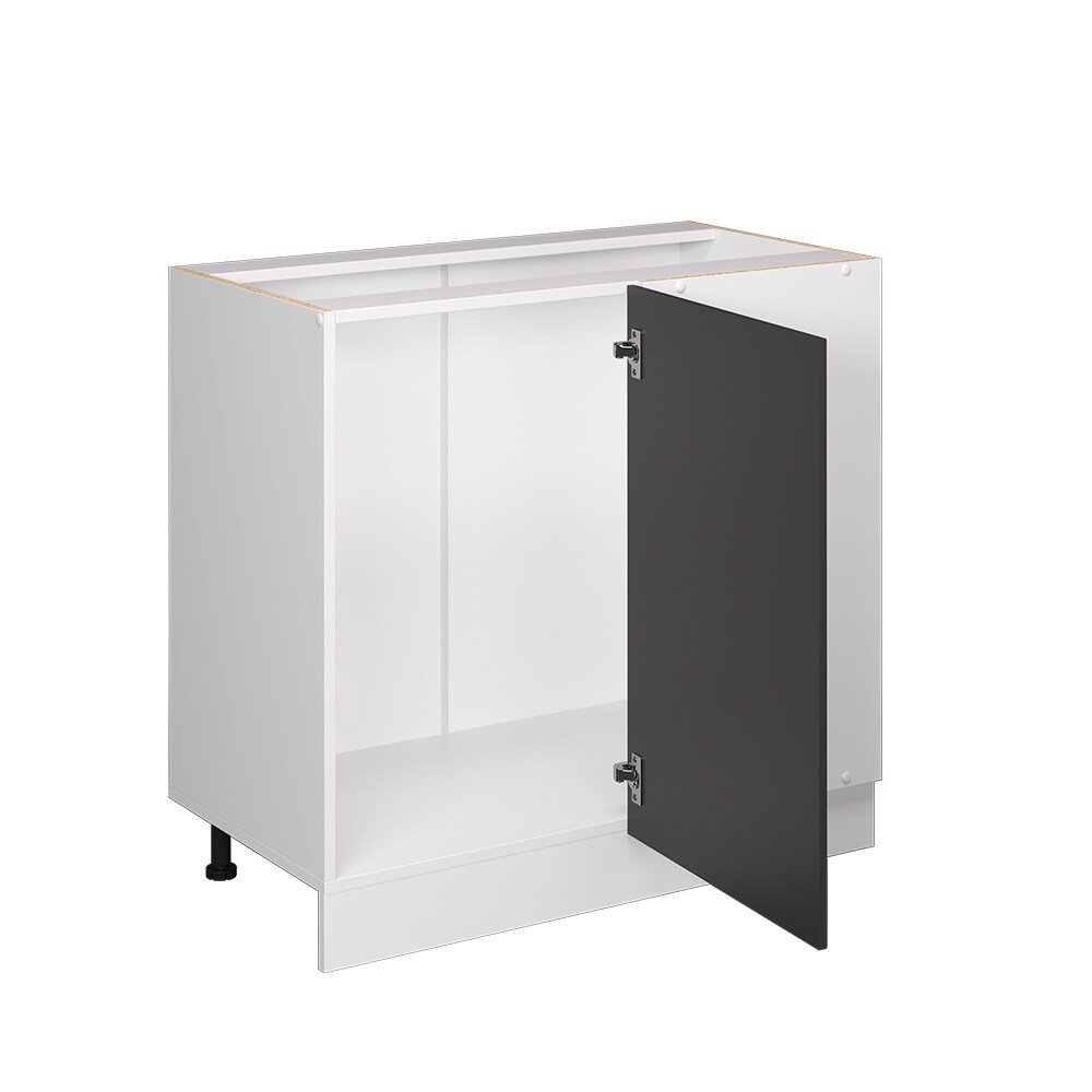 Vicco Eckunterschrank Küchenschrank Küchenzeile R-Line Landhaus 86 cm Weiß Anthrazit Tür