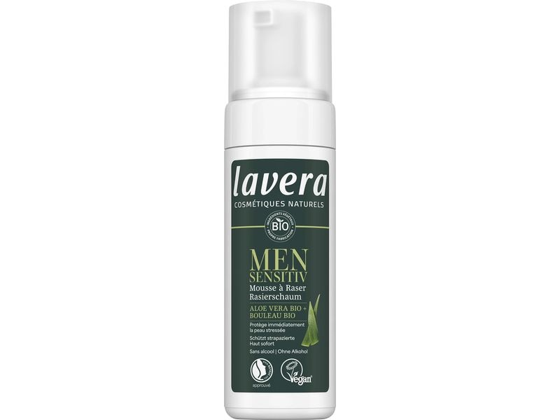 Lavera Rasierschaum Men Sensitiv 150 ml Natürlicher Rasierschaum mit alkoholfreier Formel