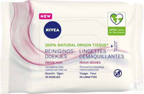 Nivea Lingettes Démaquillantes Visage Et Yeux Peaux Sèches 25 Lingettes