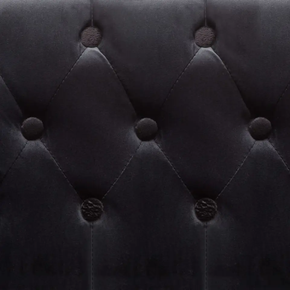 vidaXL - Fauteuil - Zwart - Stof
