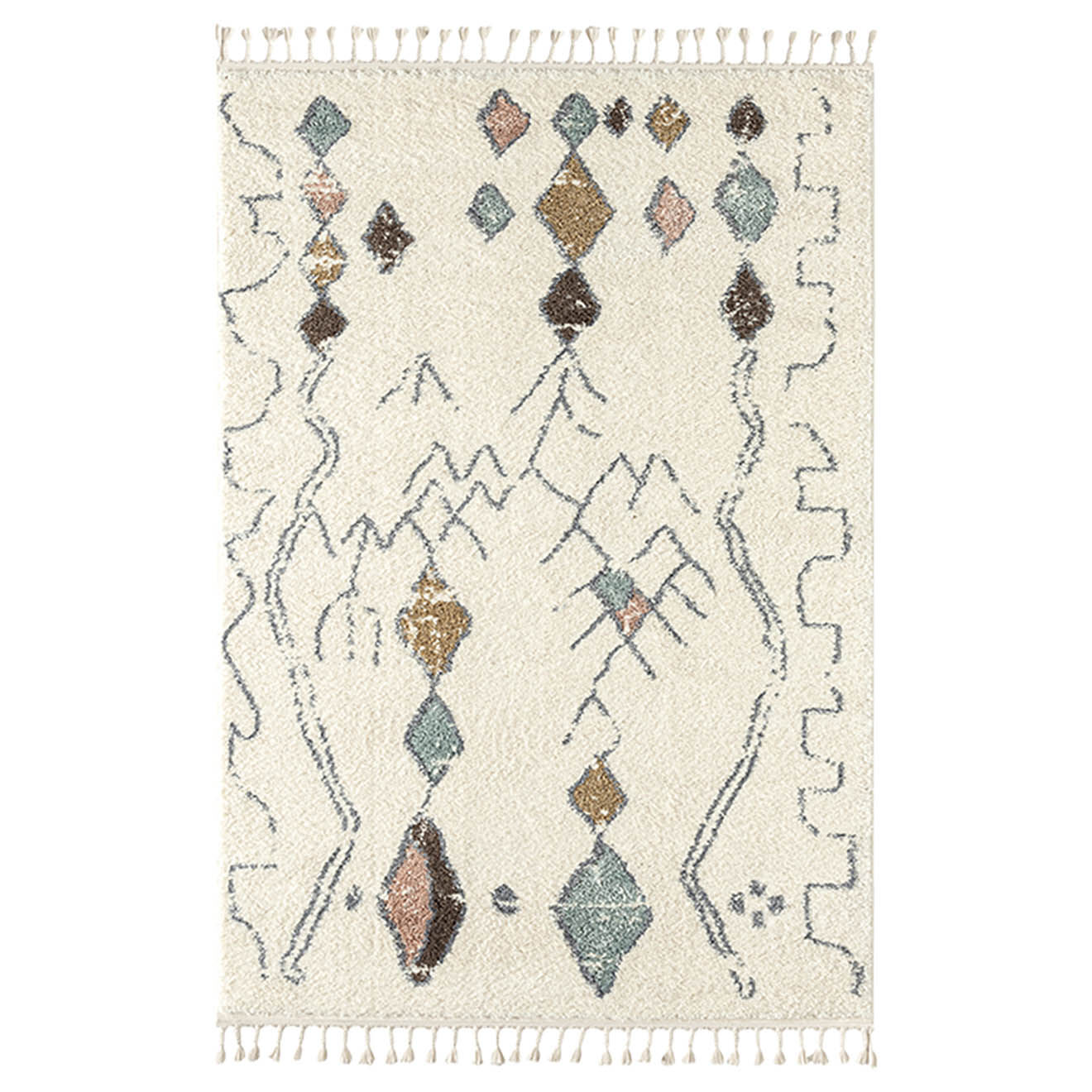 Nazar Rugs Tapis Delya 3063 crème - 160x230 cm