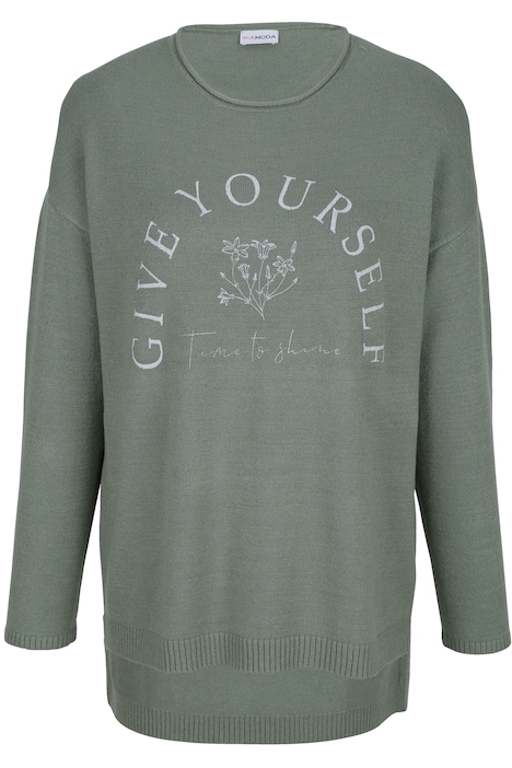 Pullover, Statement, Saum hinten länger