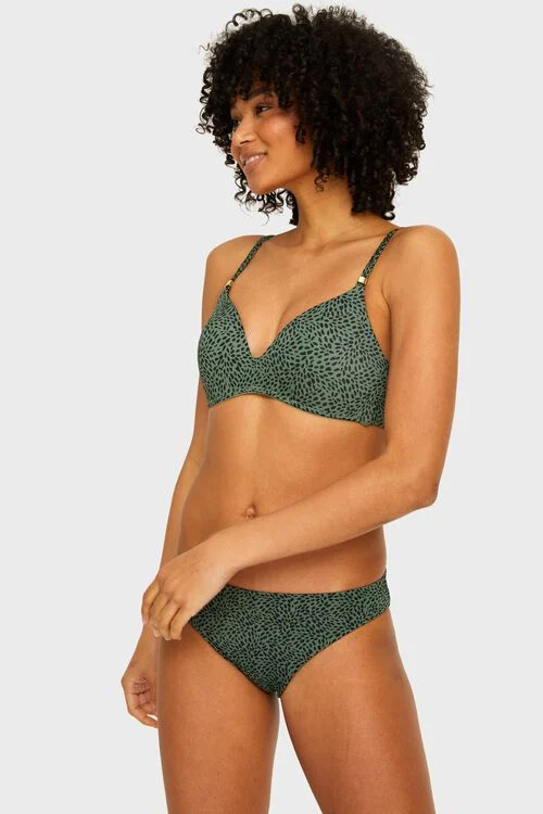 bas bikini femme - animal vert