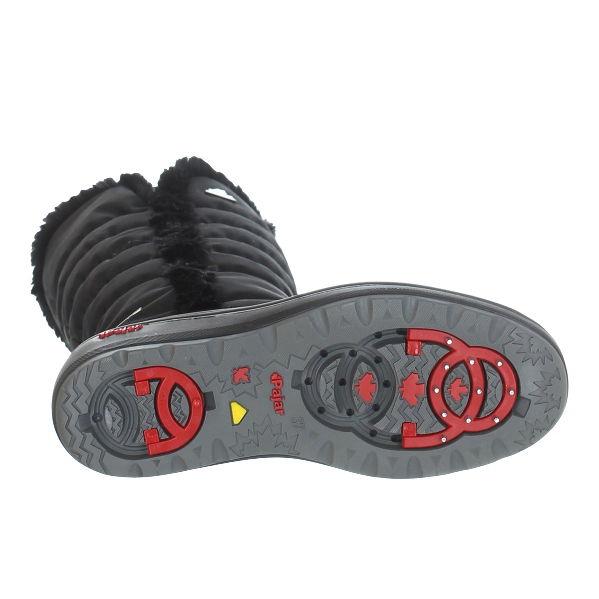 PAJAR-Sira-Bottes mi-mollet d'hiver - Semelle tracteur - Noir