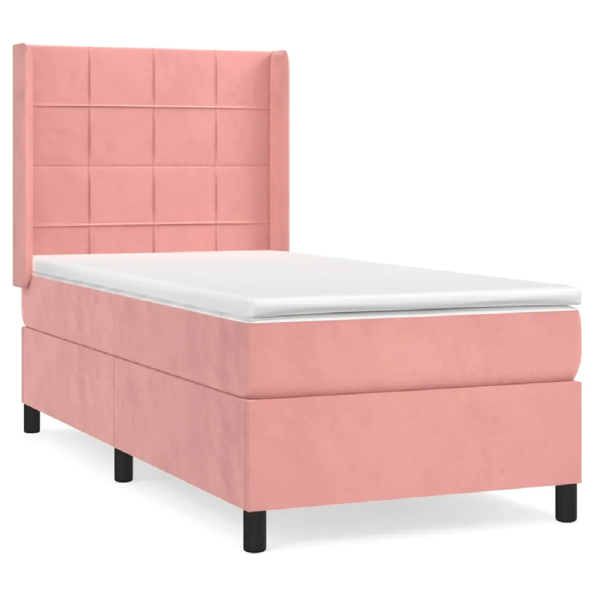 vidaXL Sommier à lattes rose 90 x 200 cm