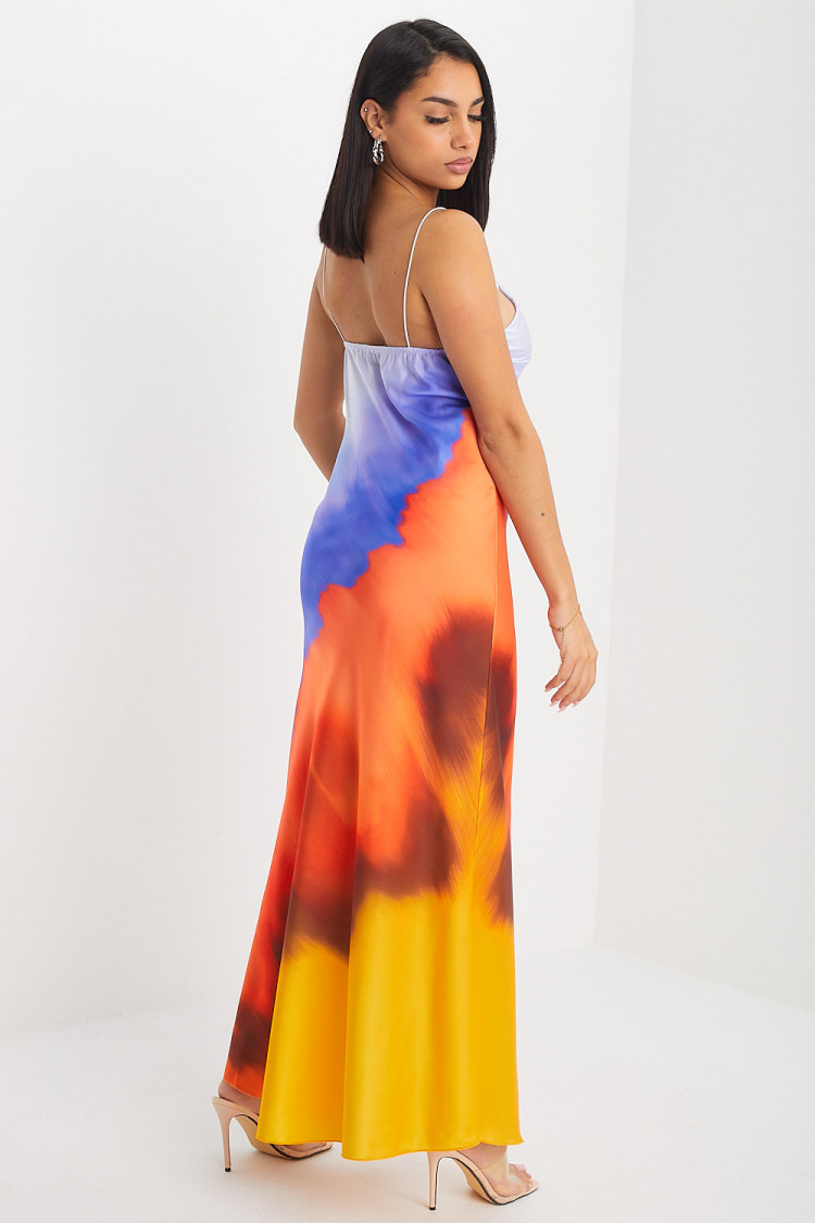 Robe violette tie and dye