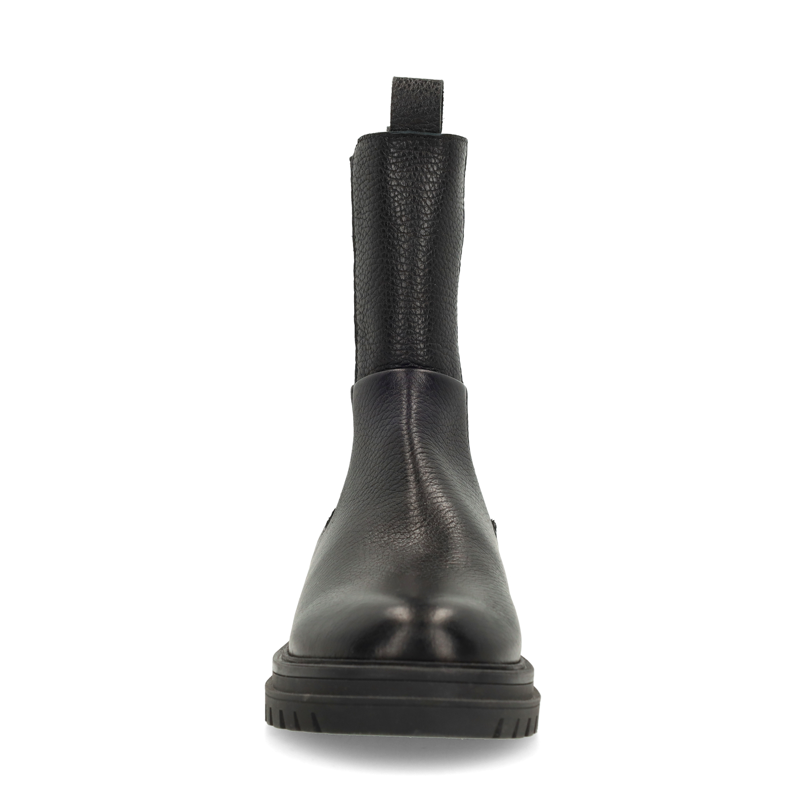 Zwarte leren chelsea boots