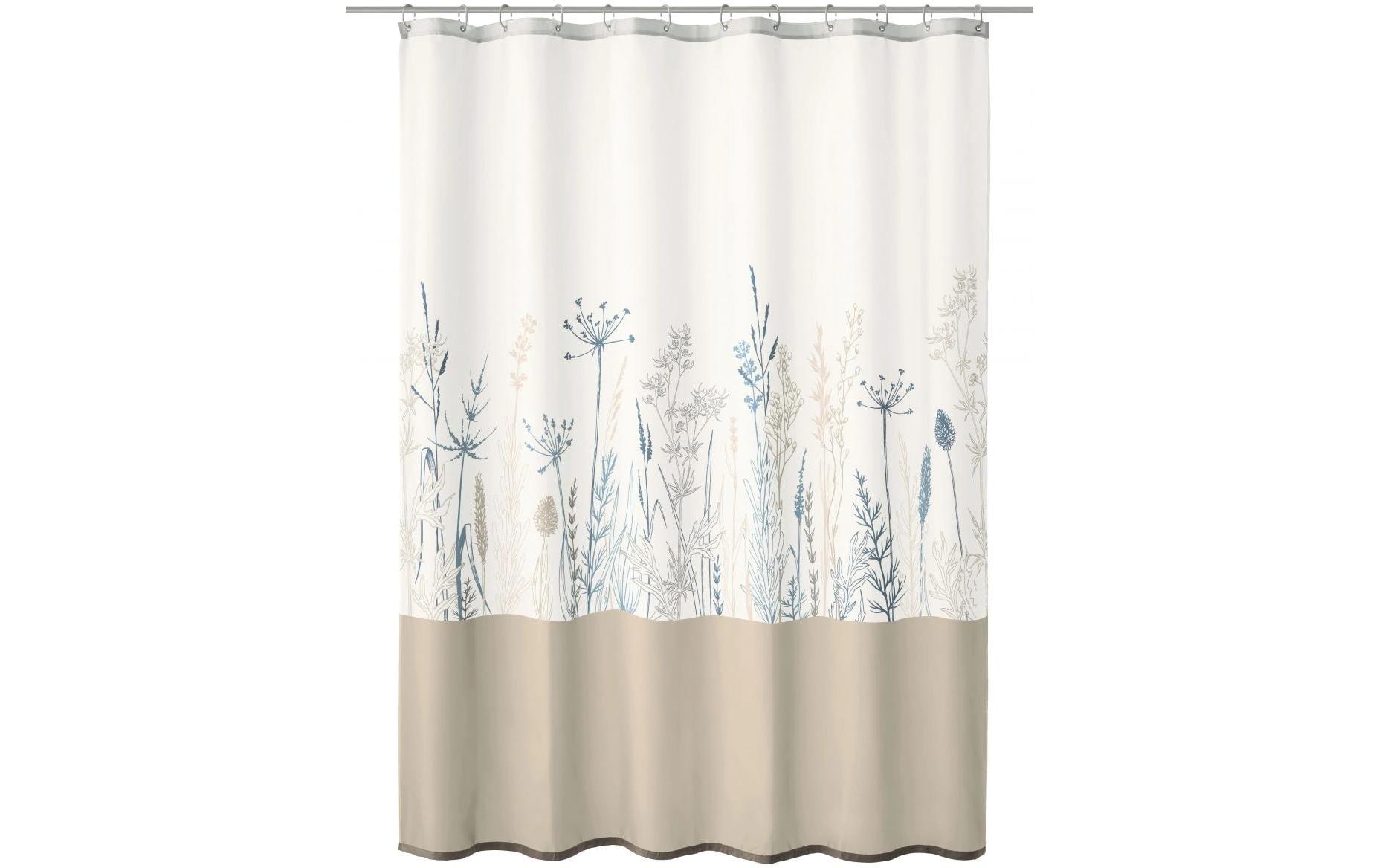 Duschvorhang Savannah 180 x 200 cm, Beige/WeissBadewannenvorhang