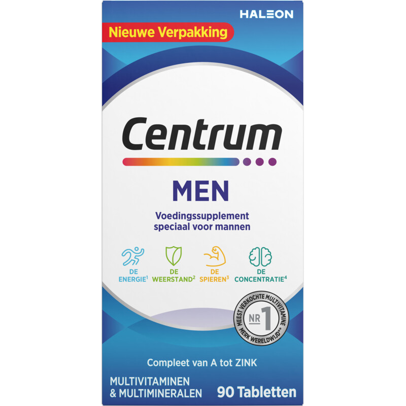 Centrum Men multivitaminen tabletten