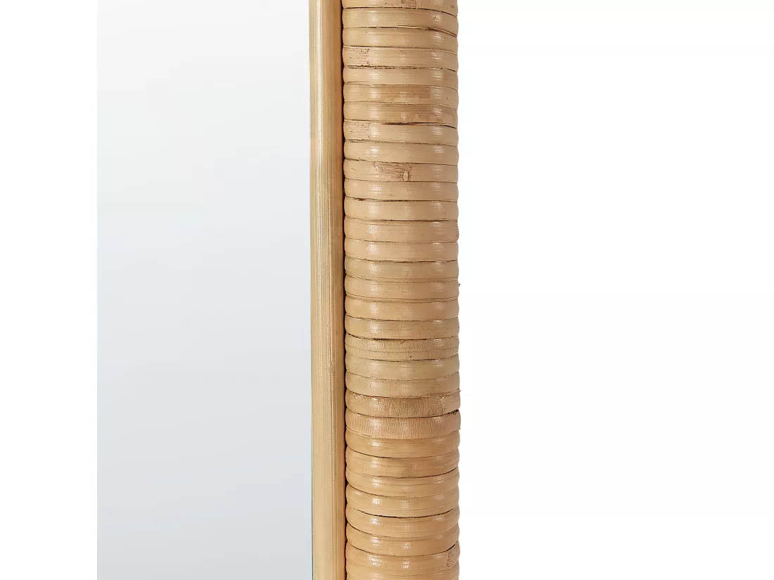 Miroir sur pied BARGES 150 cm Rotin Naturel