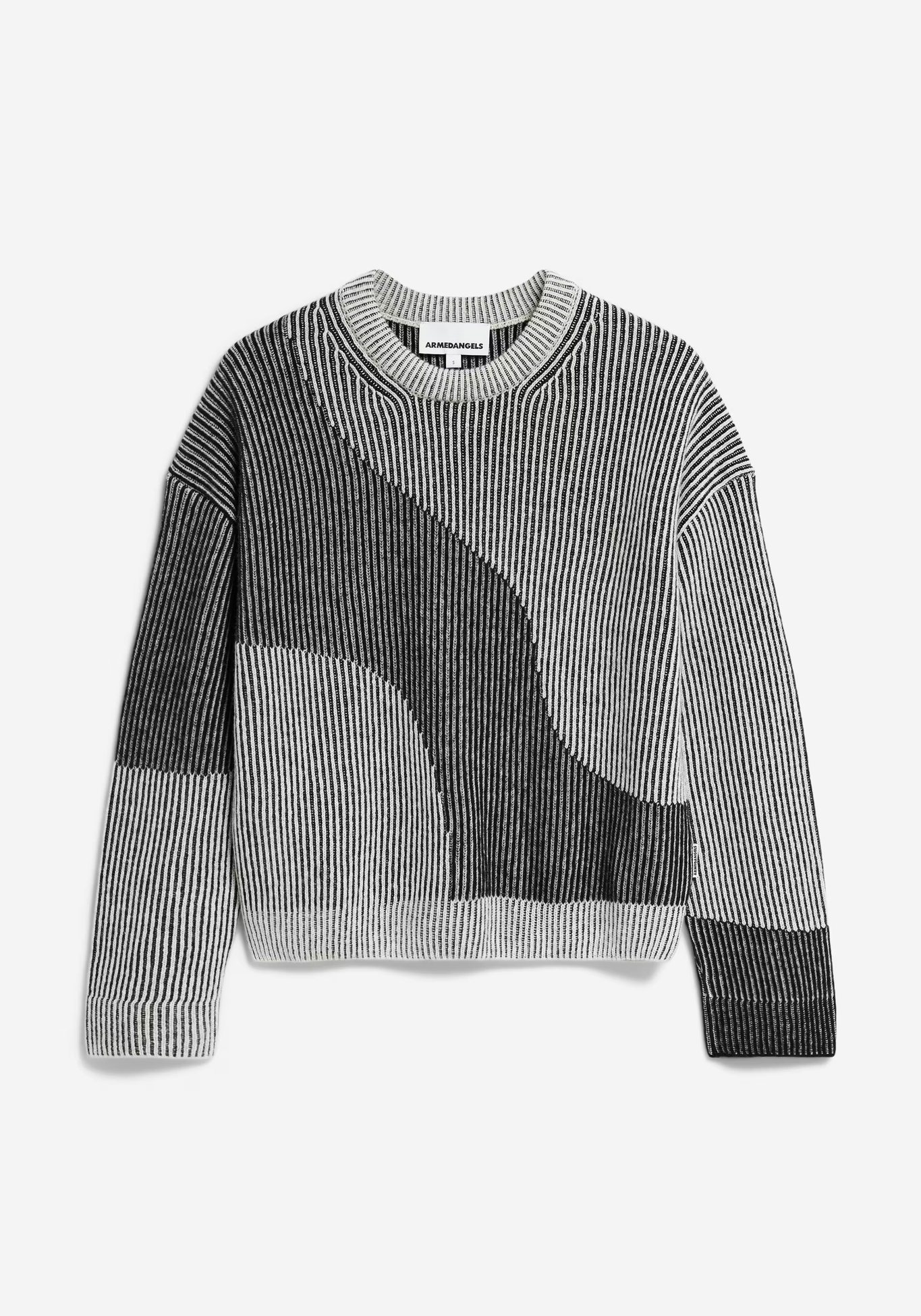 Armedangels Strickpullover Mayraa Vanise Black-Off White