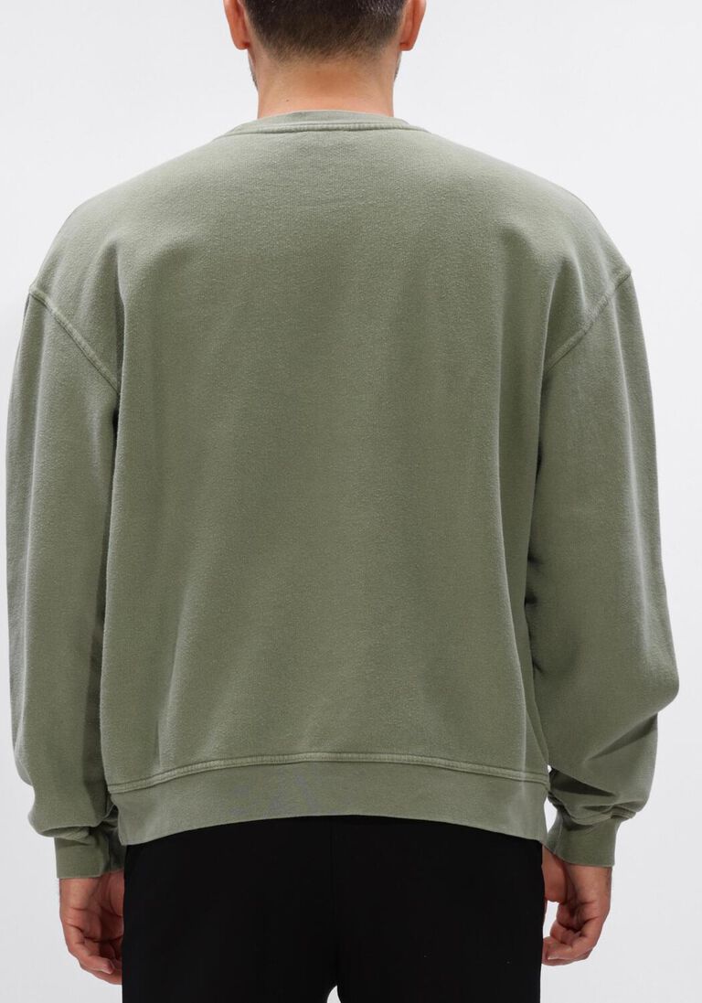 khaki american vintage sweater plizzy crew