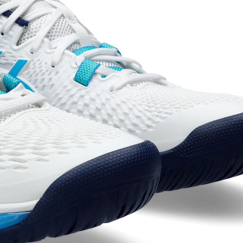 Asics Gel Resolution 9 All Court blanc-bleu-vert