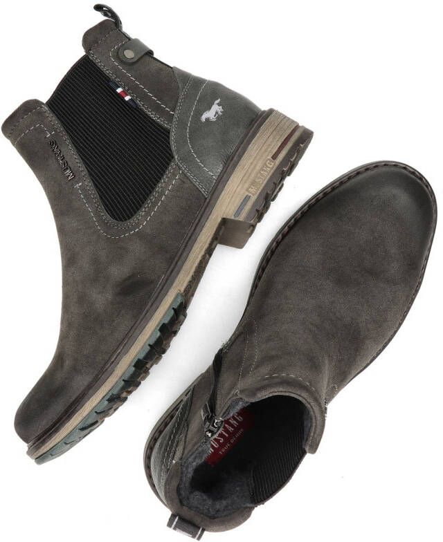 Mustang Shoes Chelsea-boots slip-on boots ankle boots block heel side stretch insert