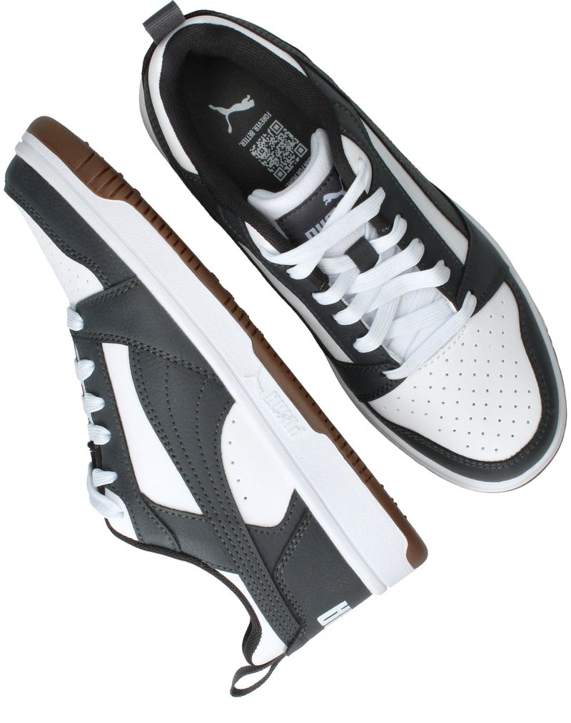 Puma Rebound V6 Lo Sneakers Grijs Jongens