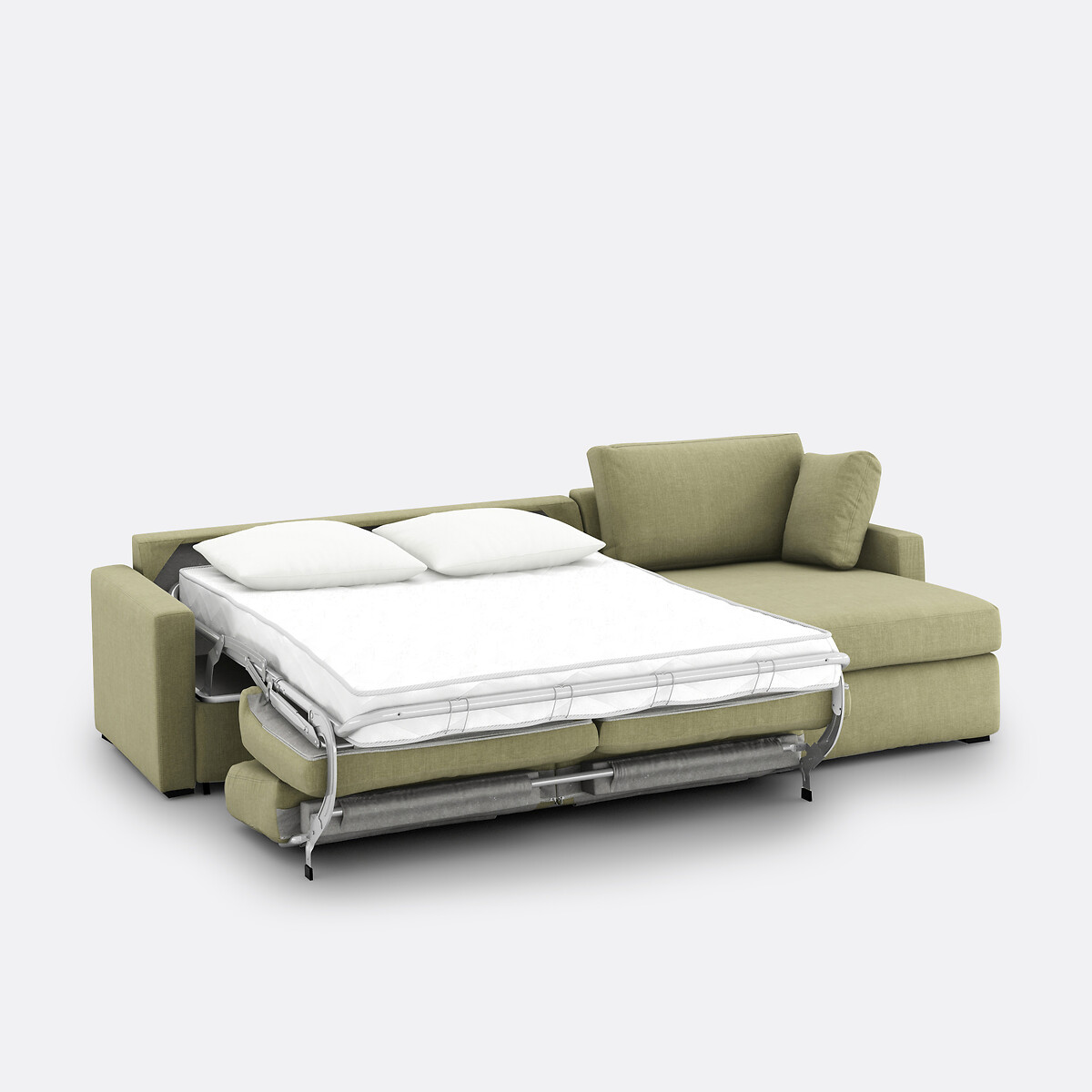 LA REDOUTE INTERIEURS<br>Sofá-cama de canto premium em algodão/espuma, Timor