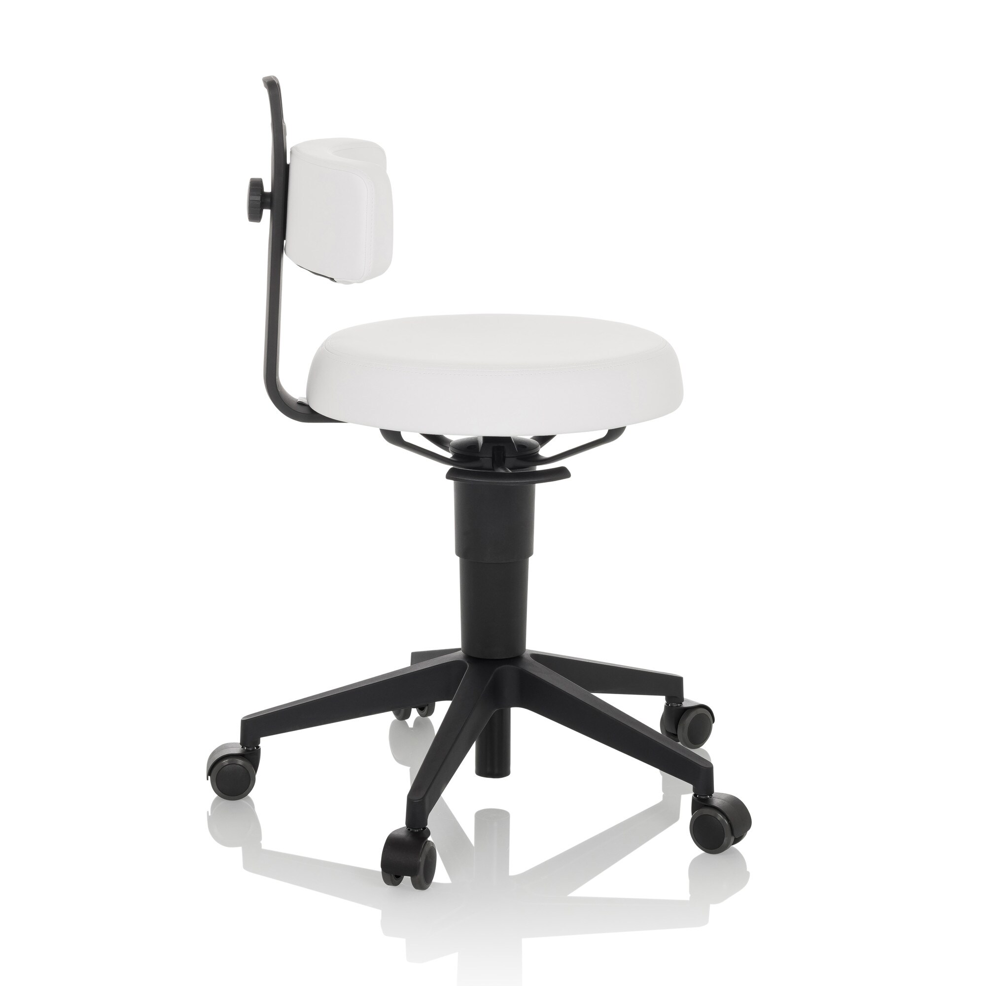 Drehhocker TOP WORK FLEX PU Kunstleder ohne Armlehnen hjh OFFICE