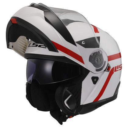 Casque LS2 FF908 STROBE II - AUTOX - Blanc / Rouge