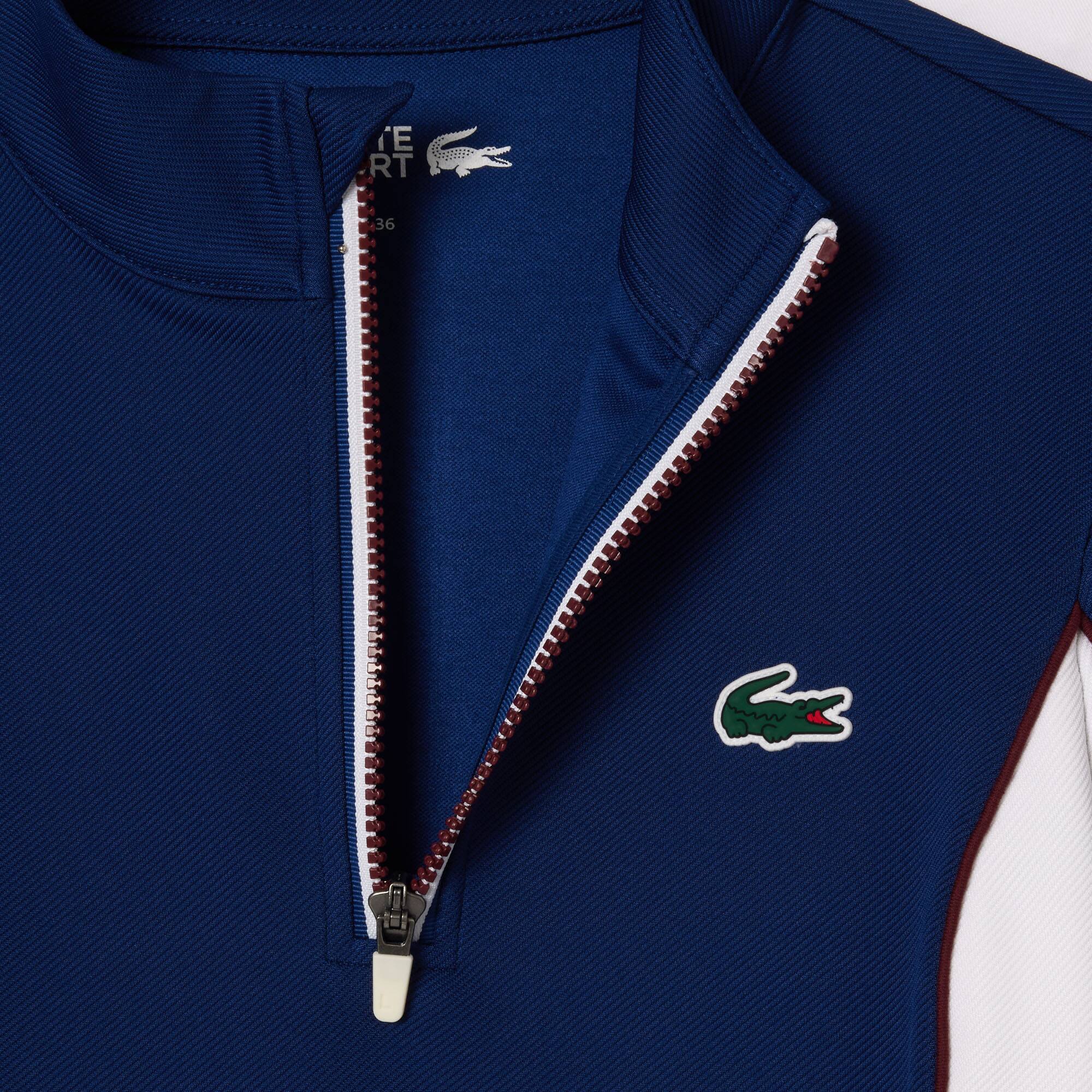 Sweatshirt slim fit Sport avec manches contrastées Sweatshirts - Bleu - Lacoste - Femme