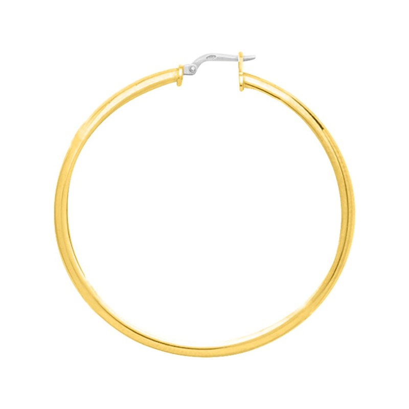 Créoles lisses Femme - Or 18 Carats - Diamètre 45mm