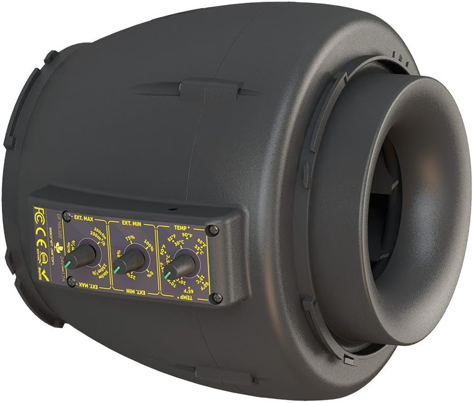 Secret Jardin regulated Extractor T° 150/250/350m3/h DF16 compatible clip