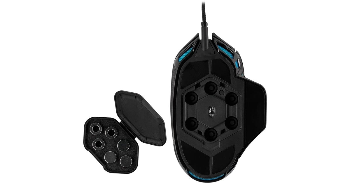 CorsairNightsword RGB gaming muis  (Zwart, 100 - 18,000 dpi, RGB leds)