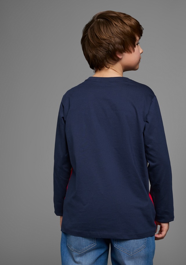 KangaROOS Langarmshirt »Im tollem Colorblocking-Design«, Langarm,  Basic-Passform,  mit auffälligem Druck