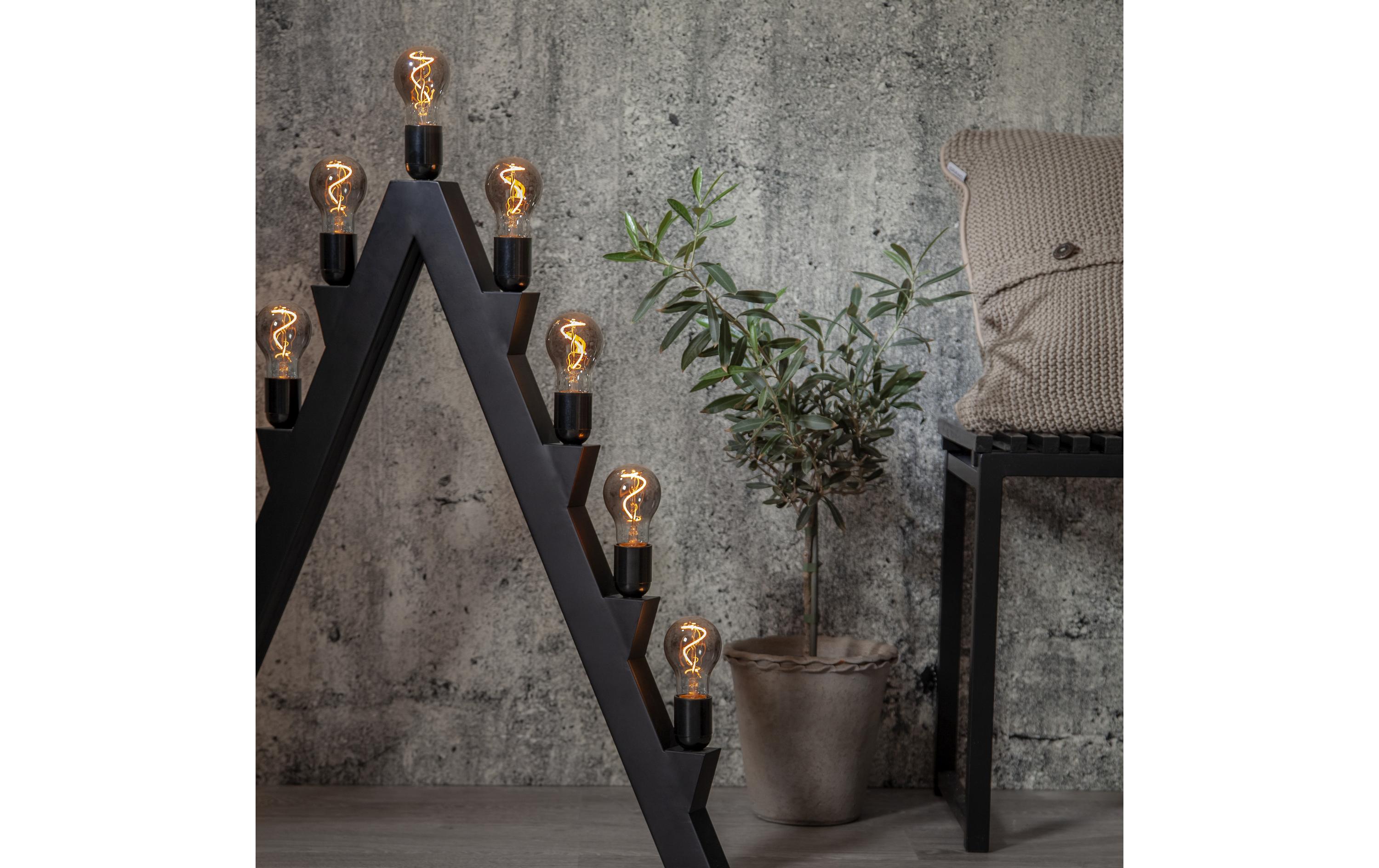 Lampe LED Grace Smoke, 3 W, E27, WarmweissLeuchtmittel mit E27 Sockel