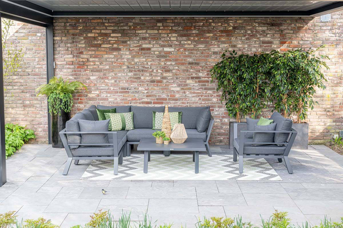 Garden Impressions Garden Impressions Sasha lounge set 4-dlg - carbon black/ zwart