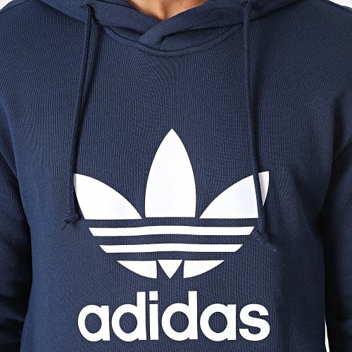 Sweat Capuche Trefoil IM4496 Bleu Marine