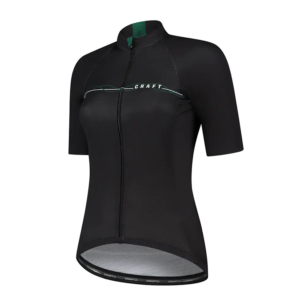 Craft LMTD 3.0 Fietsshirt Korte Mouwen Zwart/Groen Dames