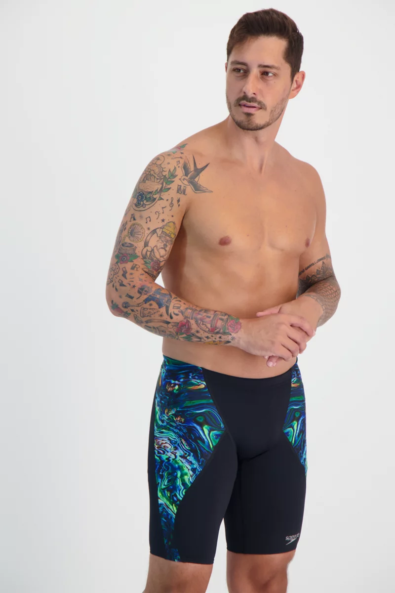 speedo Placement Digital V-Cut Jammer Herren Badehose