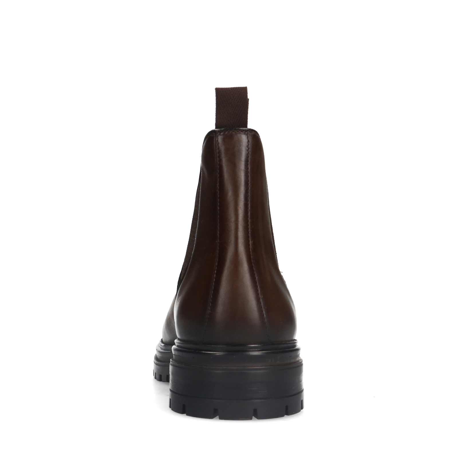 Bruine leren chelsea boots