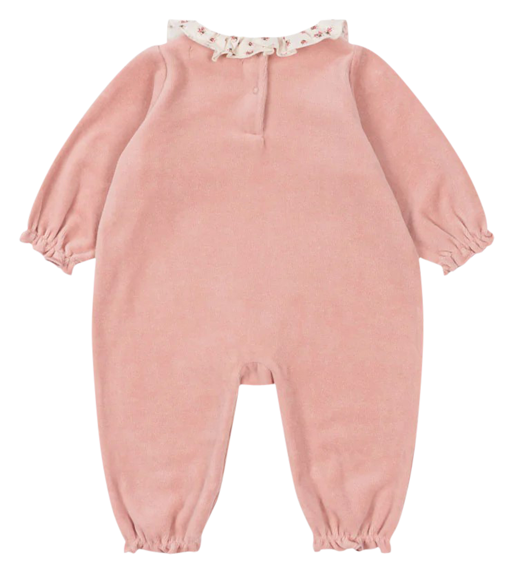 MIFFA - Pyjama col rond en coton organique mélangé | Rose