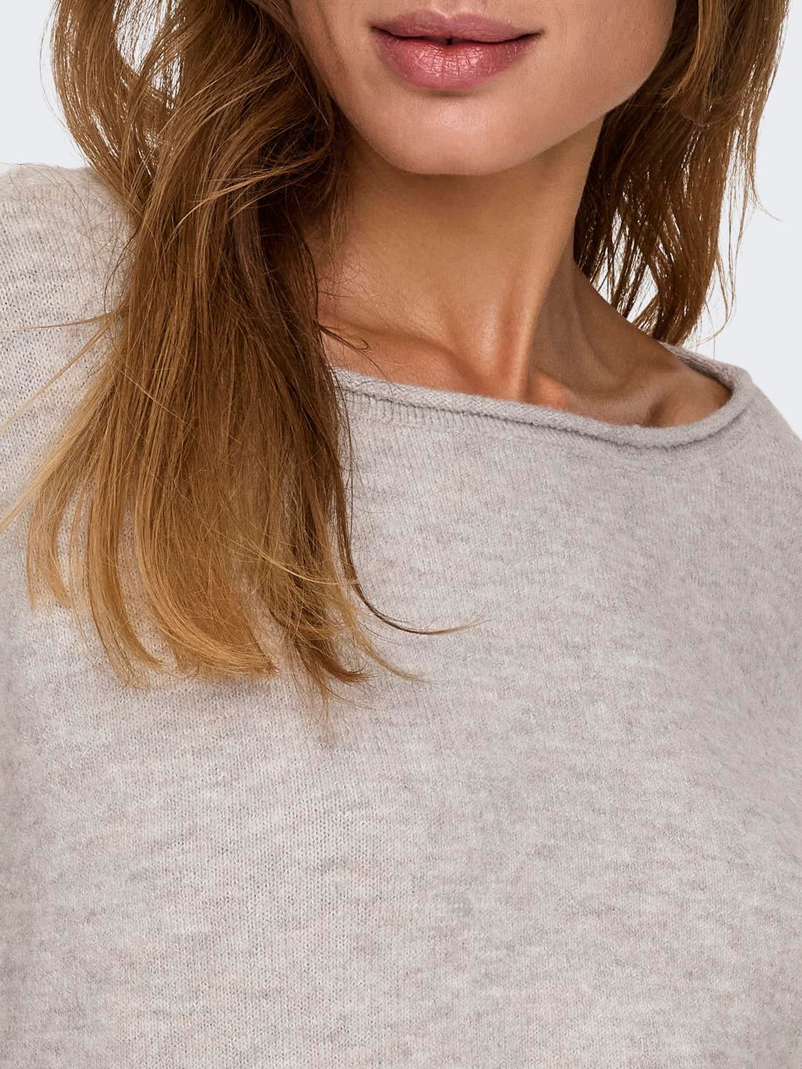 JDYRUE Strickpullover Chateau Gray