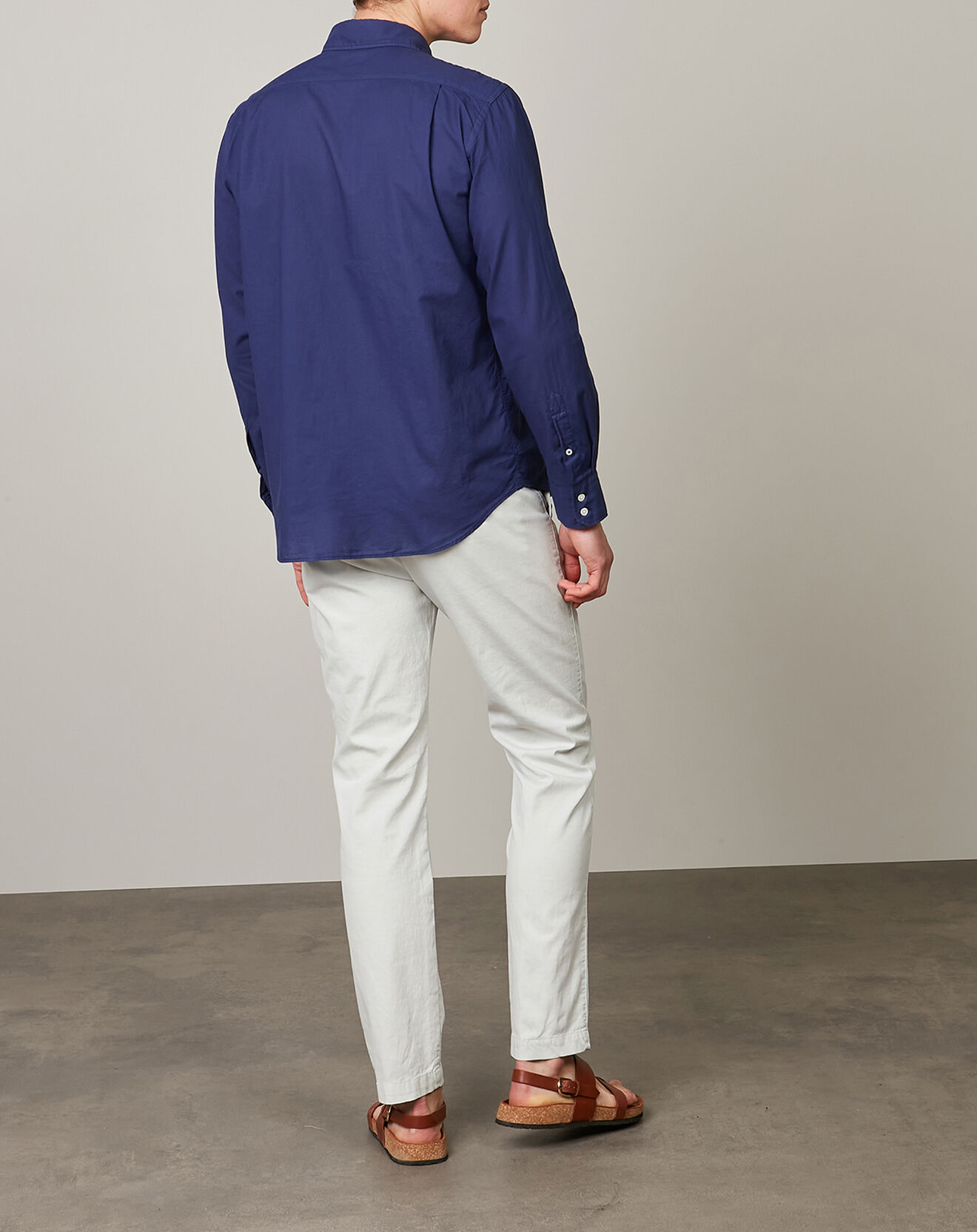 Hartford Chemise regular Paul Pat indigo