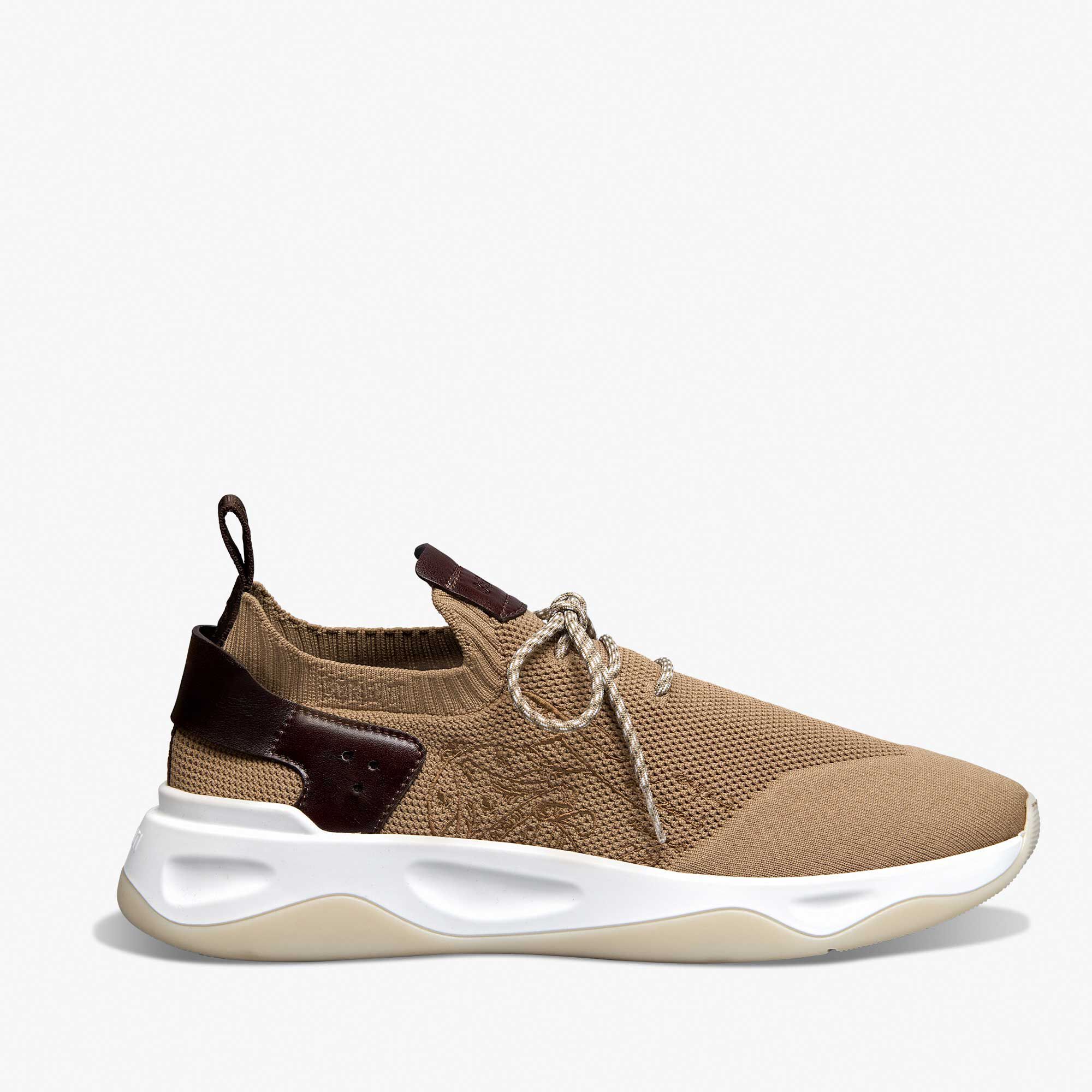 Sneaker Shadow En Scritto Knit Et Cuir