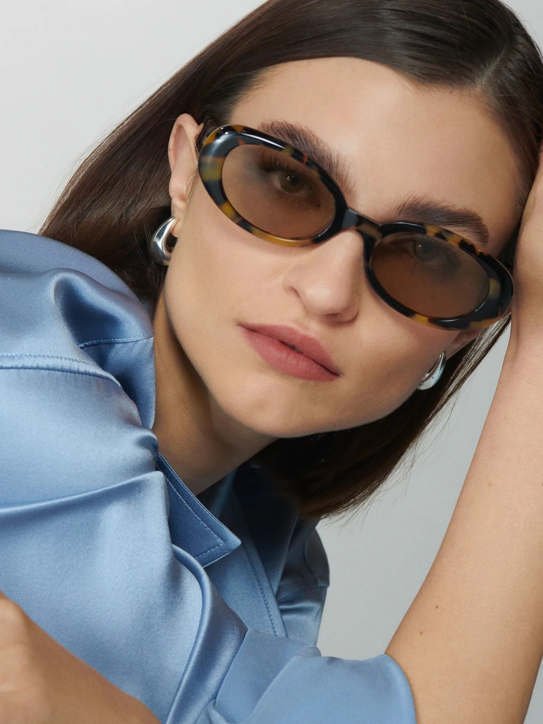 QUAY Animal Print Felt Cute Sunglasses