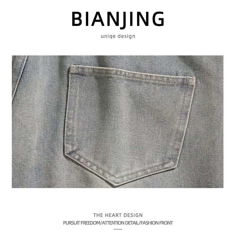Zentrus - Mid Rise Washed Denim Shorts