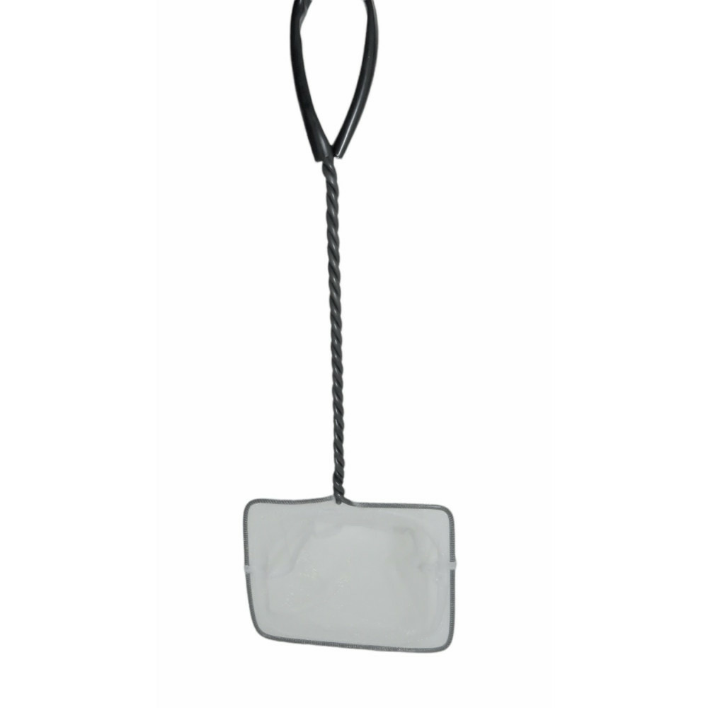 Epuisette filet blanc, maille fine, 12 cm x 11 x 37 cm, aquarium