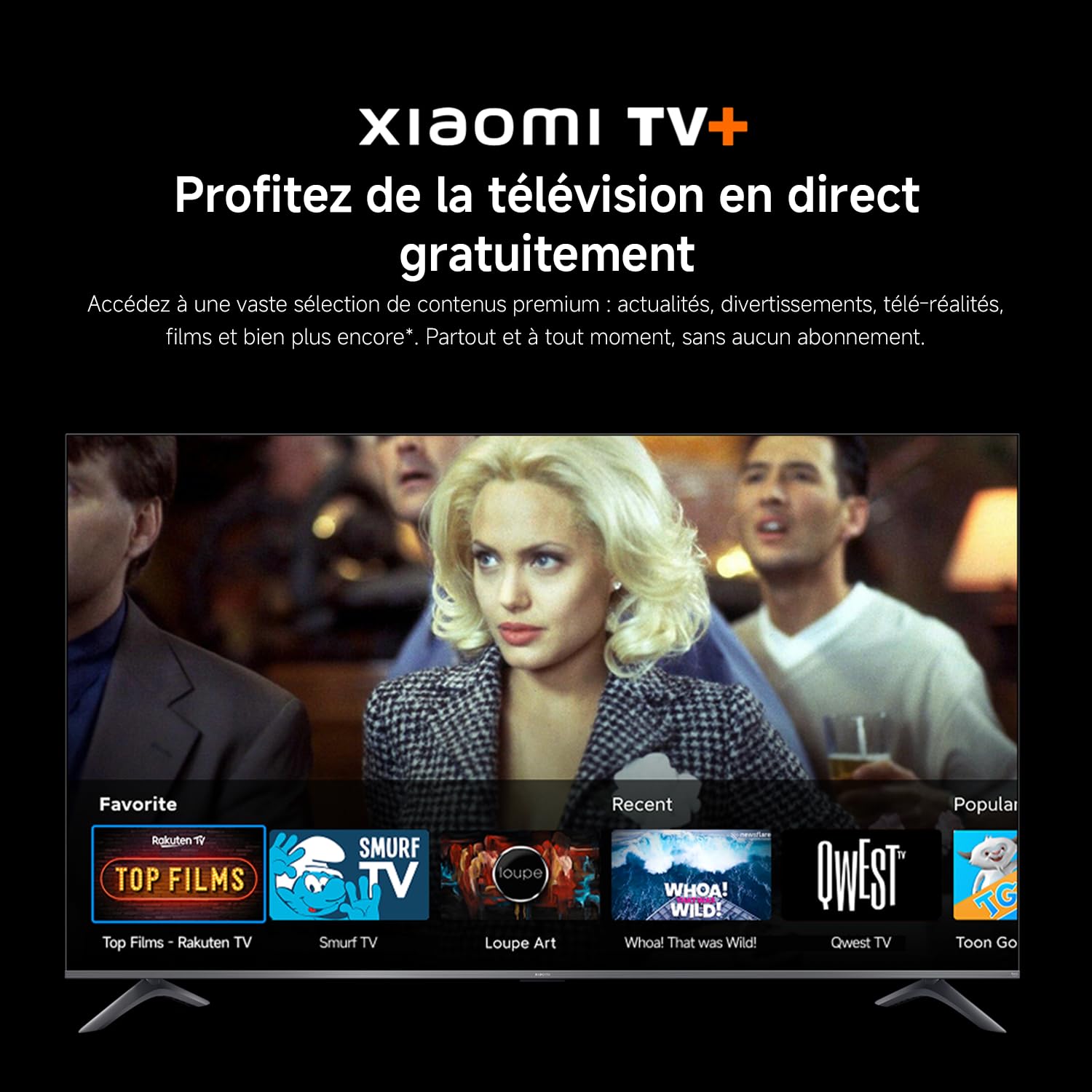 XIAOMI TV F Pro 65, 165 cm (65 Pouces), 4K UHD QLED, Smart TV, Fire TV, Contrôle Vocal Alexa, HDR10+, Mode Game Boost 120Hz, MEMC, 2Go+32Go, Compatibl