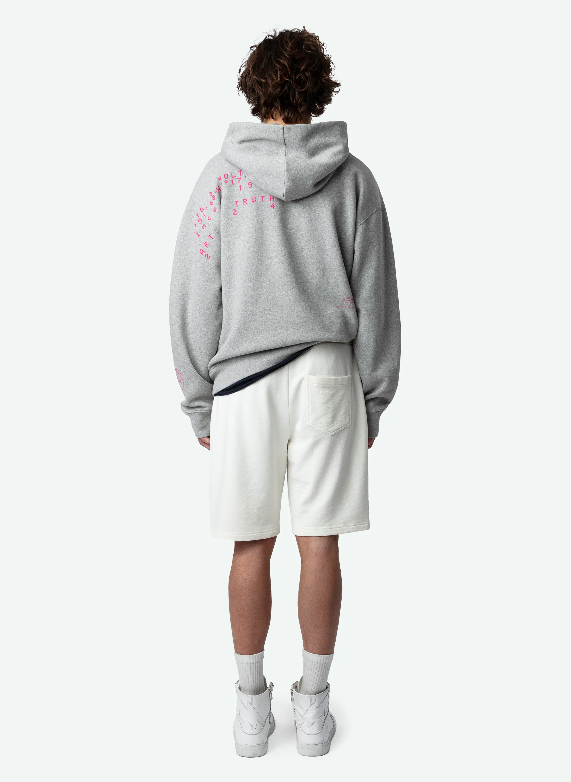 PARTY - Short droit en coton bio | Blanc