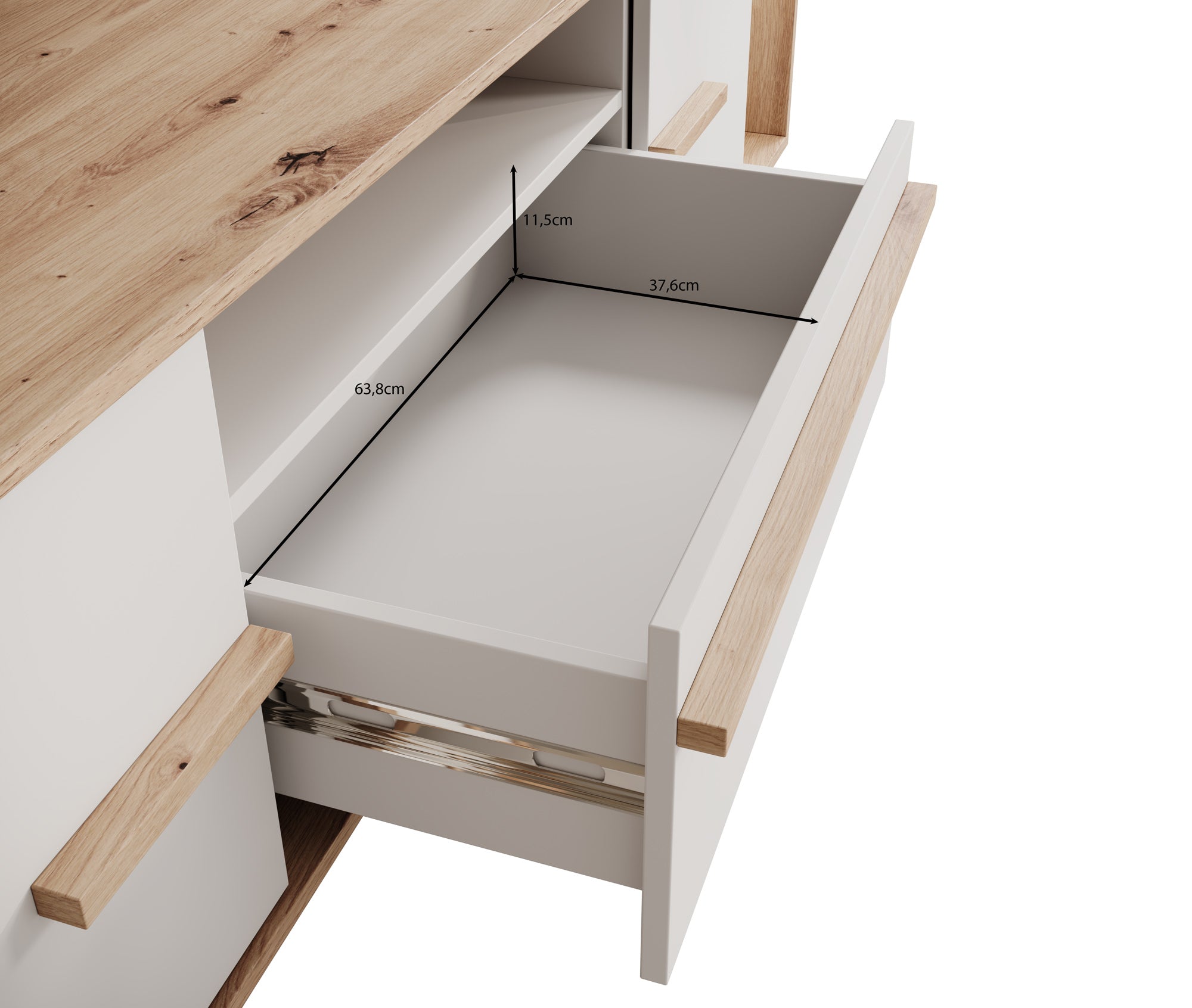 Oswald - TV-Meubel - Wit - 189 cm